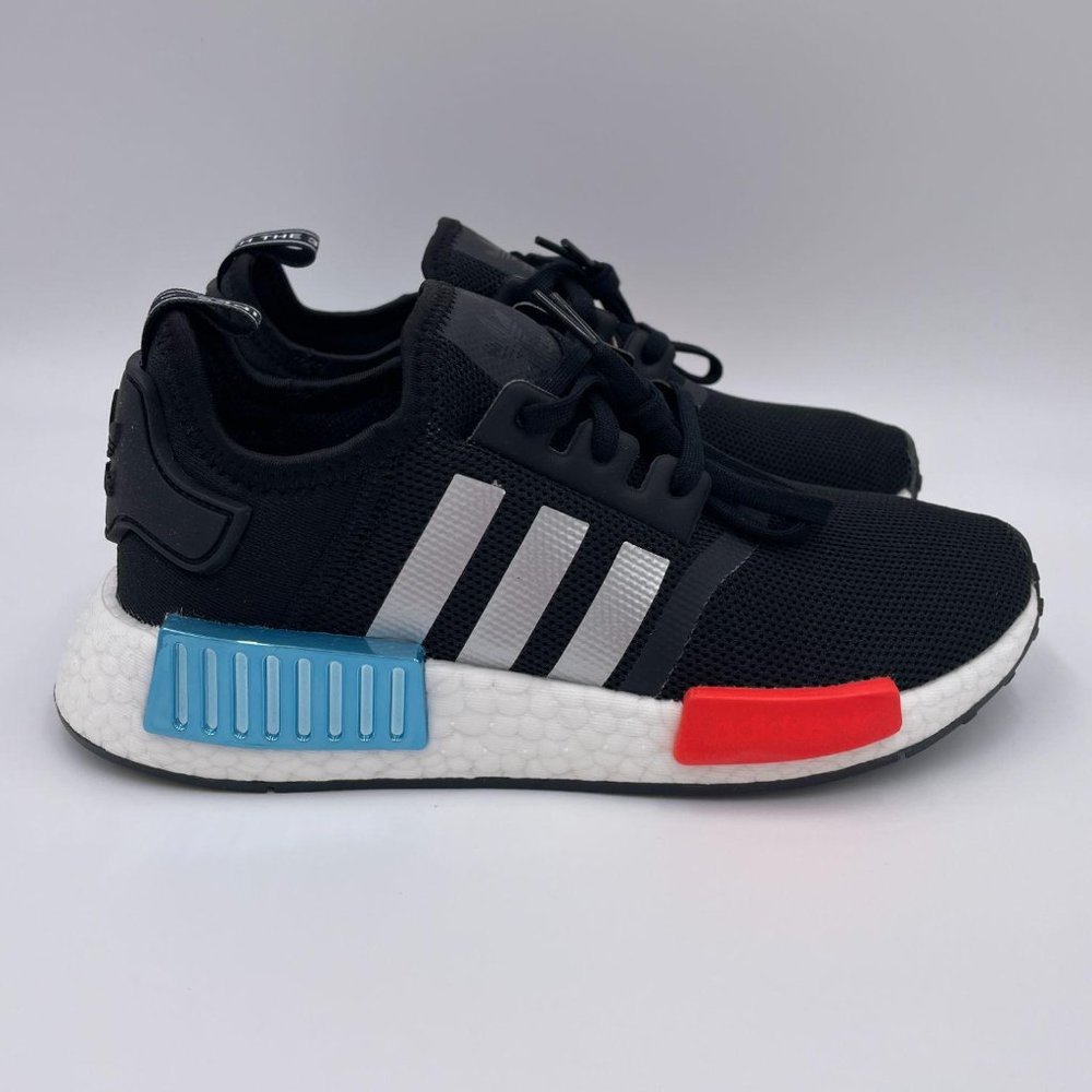 adidas NMD R1 Black Womens Shoes - Picture 1 of 8